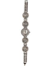 Silvertone & Rhinestone Target Wrist