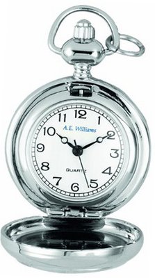 Woodford Ladies' Quartz Full-Hunter Pendant , 1225, Chrome-Finished Mini Celtic Pattern with 28 Inch Chain (Suitable for Engraving)