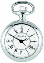 Woodford Ladies' Quartz Pendant , 1223, Sterling Silver with 30 Inch Chain (Suitable for Engraving)