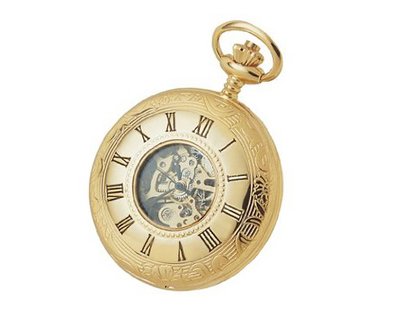 Woodford Mechanical Pocket with White Dial Analogue Display 1077