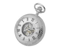 Woodford Mechanical Pocket with White Dial Analogue Display 1078