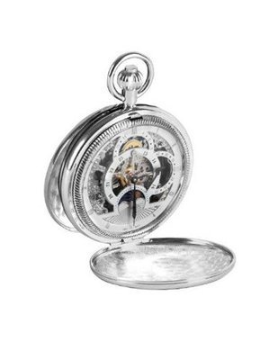 Woodford Mechanical Pocket with White Dial Analogue Display 1083