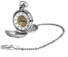 Woodford Mechanical Pocket with White Dial Analogue Display 1945/SK