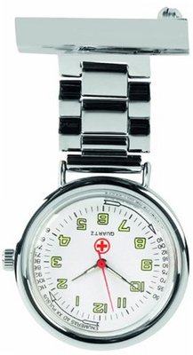 Woodford Nurse's Fob , 1219, Quartz Chrome-Finished (Suitable for Engraving)