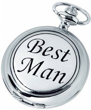 Woodford Pocket , 1884/Q, Chrome-Finished Best Man Pattern with Chain