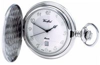 Woodford Quartz Full-Hunter Pocket , 1215, Chrome-Finished Sun-Burst Dial with Chain (Suitable for Engraving)