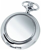 Woodford Quartz Pocket , 1874/Q, Chrome-Finished Plain with Chain (Suitable for Engraving)