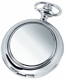 Woodford Skeleton Pocket , 1874/SK, Chrome-Finished Plain with Chain (Suitable for Engraving)