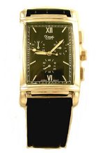 Antique Chronograph Look Classic Dress Silver Tone