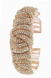 Ladies 18K Rose Gold Plated BLING Crystal Cover Bangle Made with SWAROVSKI Elements