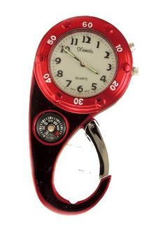 uXanadu Clip on Bag Pocket W/compass & Back Light- Red 