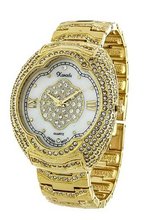 *Wow* Ladies 18k Rose Gold Plated Bling Made with Swarovski Elements