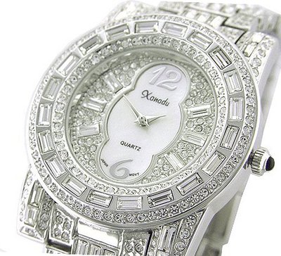 *WOW* Ladies /  18K SILVER Plated BLING Made with SWAROVSKI Elements