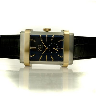 1950s Rolls Royce Silver Wraith Limited Edition Yellow Gold Silver Black Strap 02A