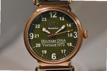 New XO RETRO F4 Phantom 1972 Vietnam Military DNA Leather Green Dial