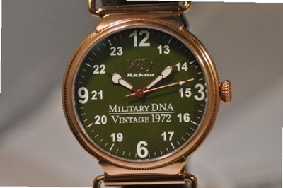 New XO RETRO F4 Phantom 1972 Vietnam Military DNA Leather Green Dial