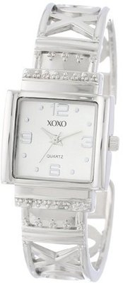 XOXO XO1086 Silver Dial Silver-tone Bangle
