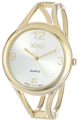 XOXO XO1096 Silver Dial Gold-tone Bangle