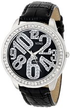 XOXO XO3183 Black Dial Black Crocodile Genuine Leather