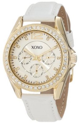 XOXO XO3354 Rhinestones Accent White Strap