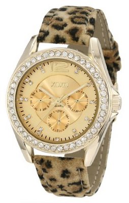 XOXO XO3366 Cheetah Strap Rhinestones Accent