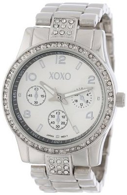 XOXO XO5203 Rhinestone Accent Silver-tone Bracelet