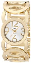 XOXO XO5211 Silver Dial Gold-tone Open Link Bracelet