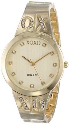 XOXO XO5217 Gold Dial Gold-tone Half Cuff and Half Bracelet