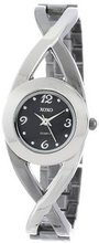 XOXO XO5218 Black Dial Two-Tone Half Cuff and Half Bracelet