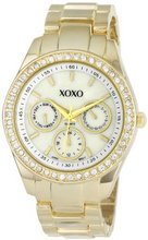 XOXO XO5302A Rhinestone-Accented Gold-Tone Bracelet