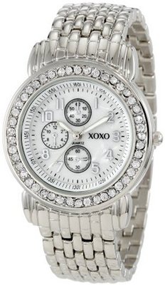 XOXO XO5314 Silver-tone Bracelet With Rhinestones Accent