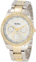 XOXO XO5429 Rhinestone-Accented Two-Tone Bracelet