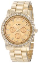 XOXO XO5503 Gold-Tone Rhinestones Bezel Bracelet