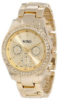 XOXO XO5563 Rhinestones Accent Gold-Tone Bracelet