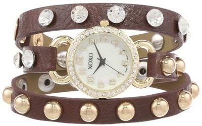 XOXO XO5607 Brown Studded Double Wrap
