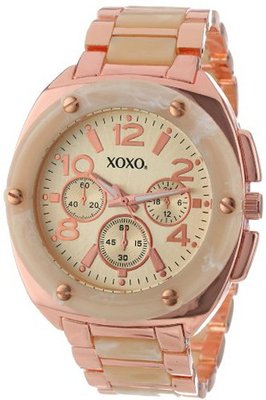 XOXO XO5647 Bone and Rose Gold Bracelet Analog