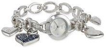 XOXO XO7030 Silver Dial Silver-tone Heart Charms