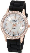 XOXO XO8036 Black Bumpy Silicone Rubber Strap