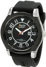 Yachtman YM0122BK Marley Textured Round Case with Black Dial