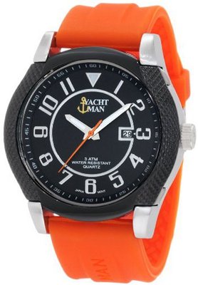 Yachtman YM0122OR Marley Textured Round Case with Black Dial