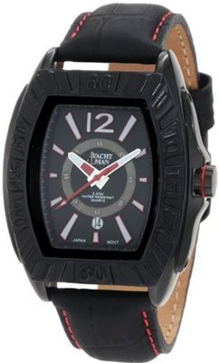 Yachtman YM0125RE Maverick Black Barrel Case with Black Dial