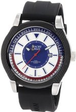 Yachtman YM0274BK Ralph Textured Round Case with Silver Sport Dial