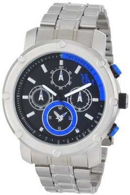 Yachtman YM607-SBL Round Matt Black Dial in Hollow Stainless Steel Band