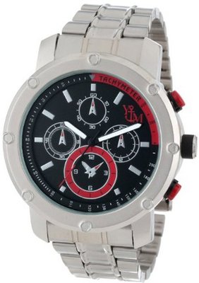 Yachtman YM607-SRD Round Matt Black Dial in Hollow Stainless Steel Band