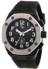 Yachtman YM760-BK Octagon Black Dial Black Silicone Strap