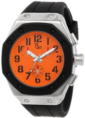 Yachtman YM760-OR Octagon Orange Dial Silicone Strap