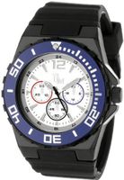 Yachtman YM761-BL Round Silver Dial with Black Silicone Strap