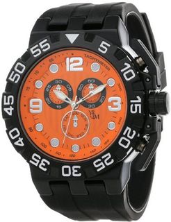 Yachtman YM762-OR Round Orange Dial with Black Silicone Strap