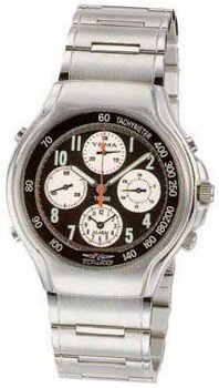 YEMA by Seiko of France FLYGRAF Silver-tone Alarm-Chronograph . Model: YE969