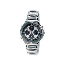 YEMA by Seiko of France FLYGRAF Silver-Tone and Gun Metal Alarm/Chrono . Model: YM227